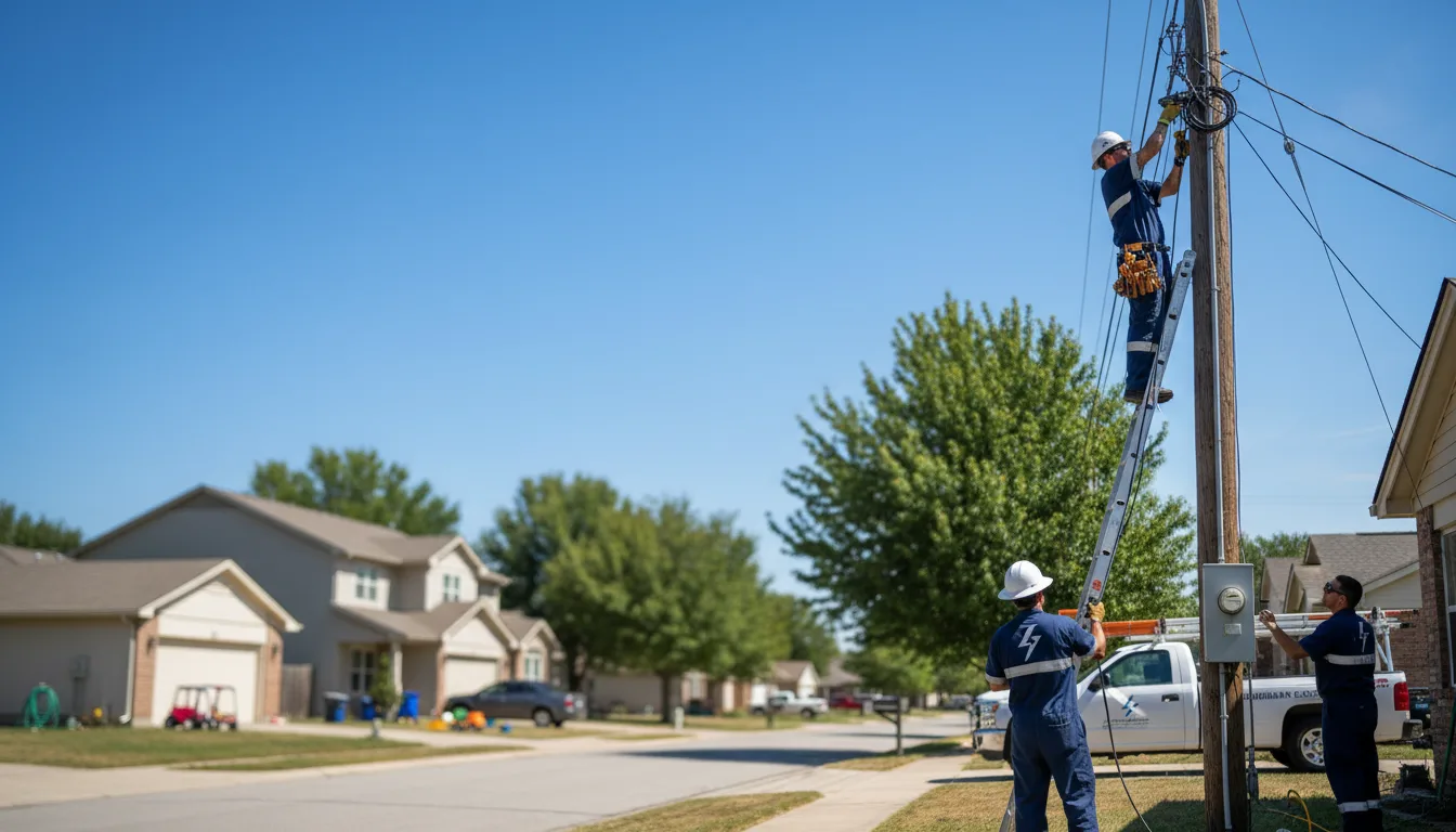 Residential electrician providing installation services in Pierz, MN
